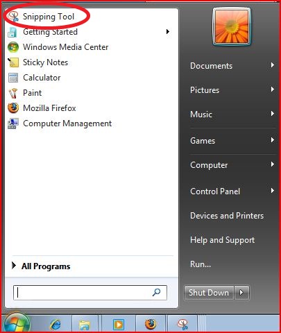 get snipping tool for windows 7