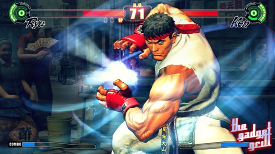 The legend is here. Ryu about to fire one of his legendary fireballs. Yes, the king of fighting games has returned.