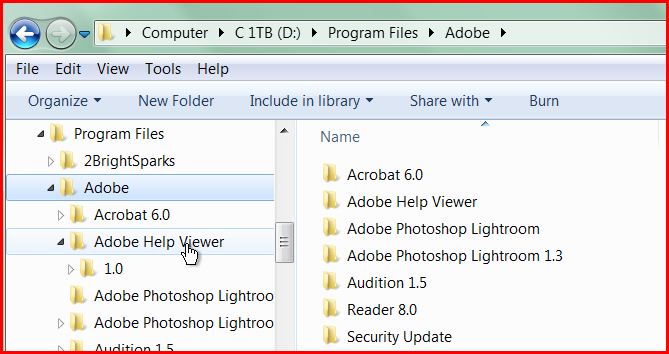 Treeview visible in Windows Explorer