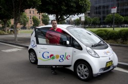 Google's Justin with the MiEV