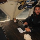 David de Rothschild on board the Plastiki